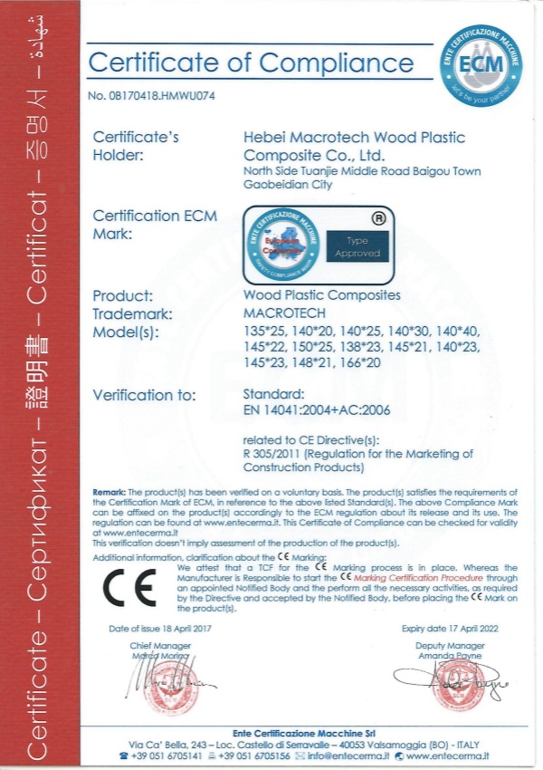 CE CERTIFIED WPC DECKING CE CERTIFIED WPC DECKING