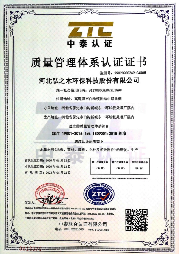 Quality Management System Certification Quality Management System Certification